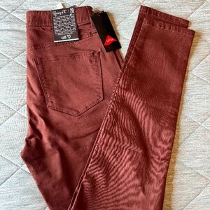 LuLaRoe skinny stretch jeans- size 28 Brown